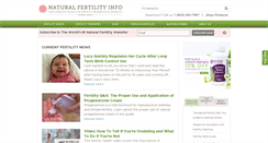 Desktop Screenshot of natural-fertility-info.com